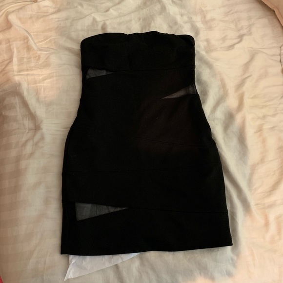 XXI Black Body Con Strapless Dress - Picture 8 of 8